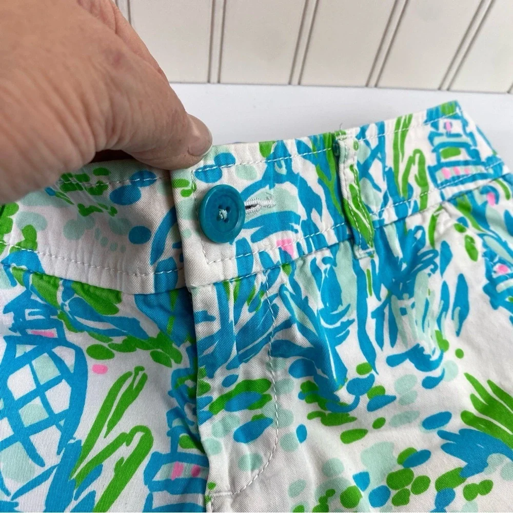 Lilly Pulitzer Women’s Colorful Tropical Beachy‎ Printed Shorts Sz 0